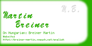 martin breiner business card